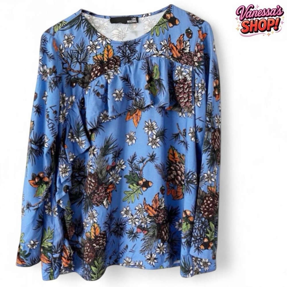 Love Moschino Abito Acorn Long Sleeve Tunic Blouse!